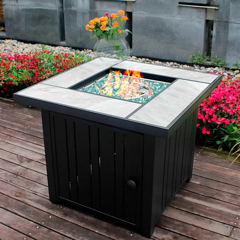OutVue Propane Fire Pit with Real Ceramic Tabletop